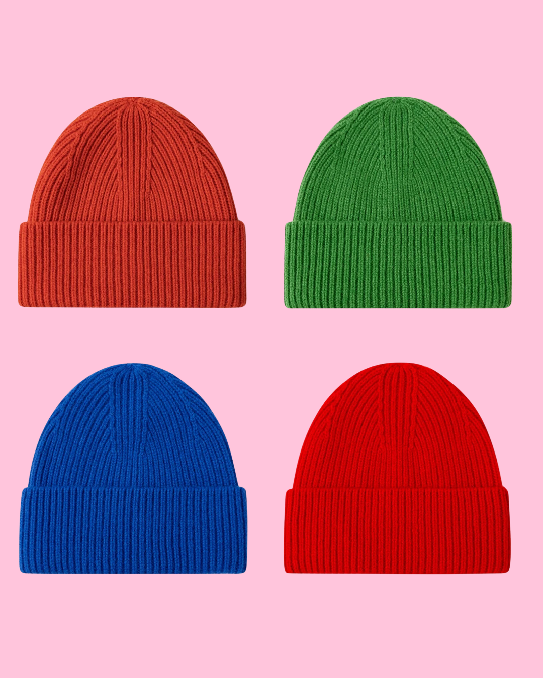 100% Merino Wool Beanie Hat