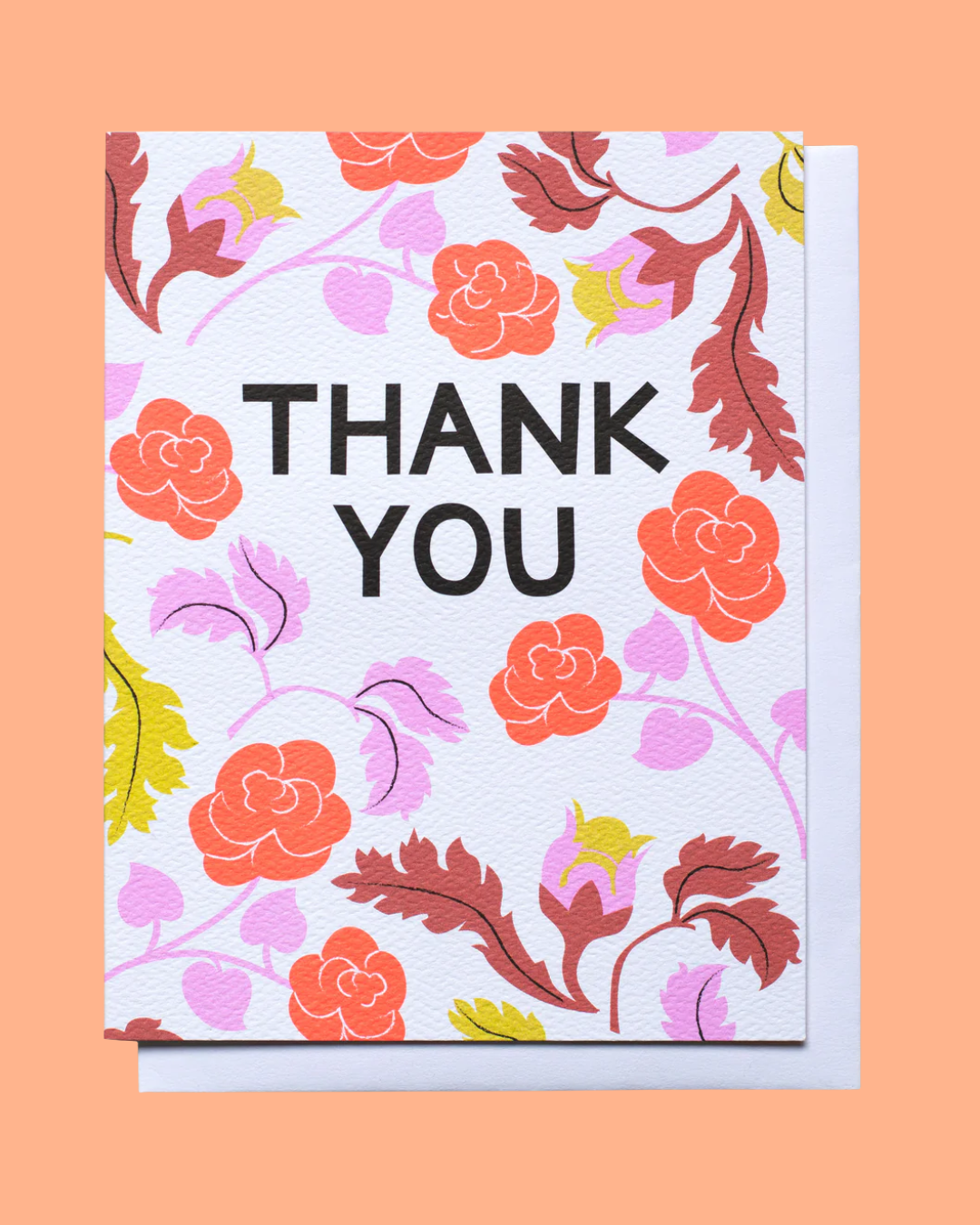 Cabbage Roses Thank You Box Set of 6 Cards