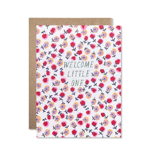 Scattered Flowers Little One Card