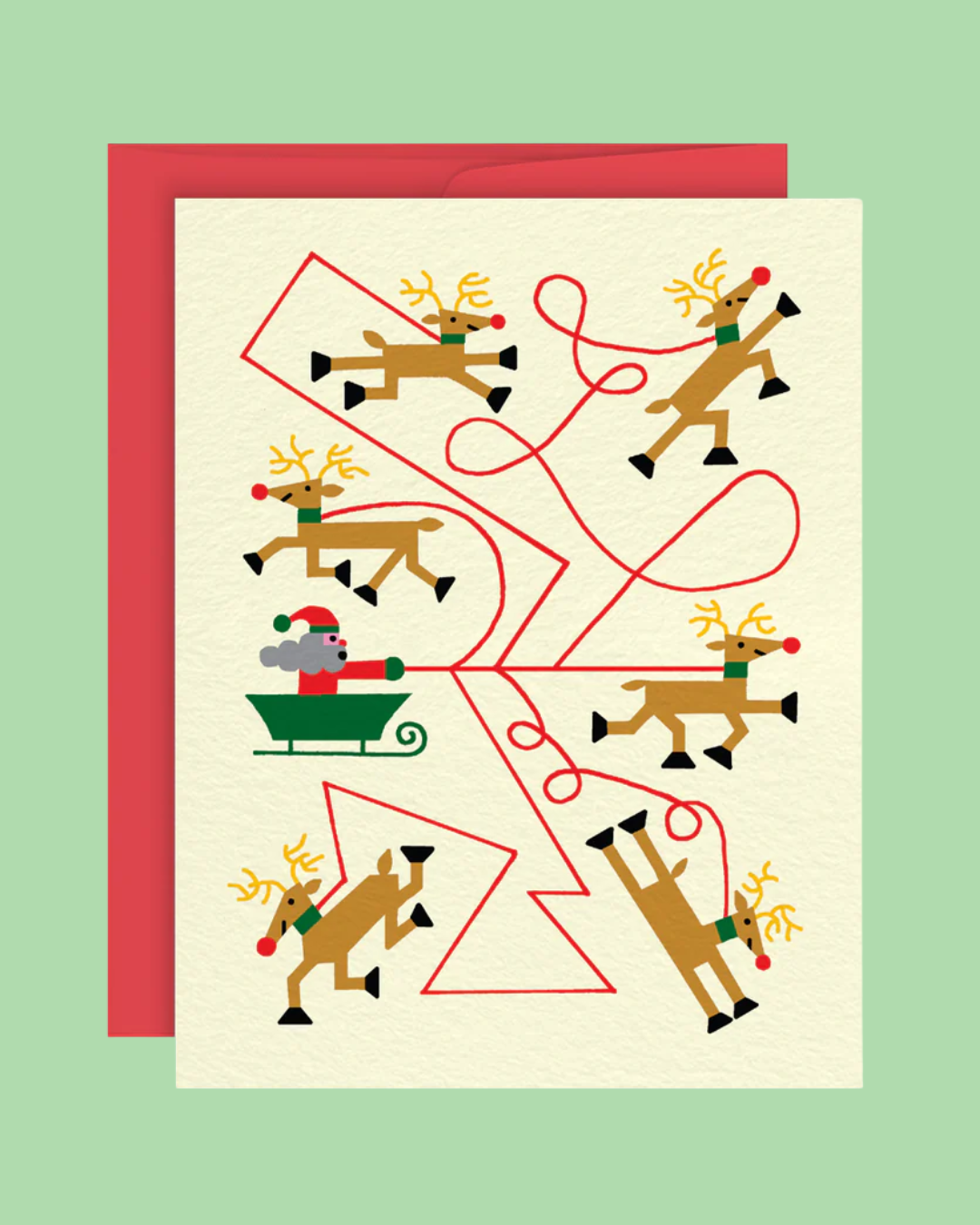 Reindeer Holiday Card