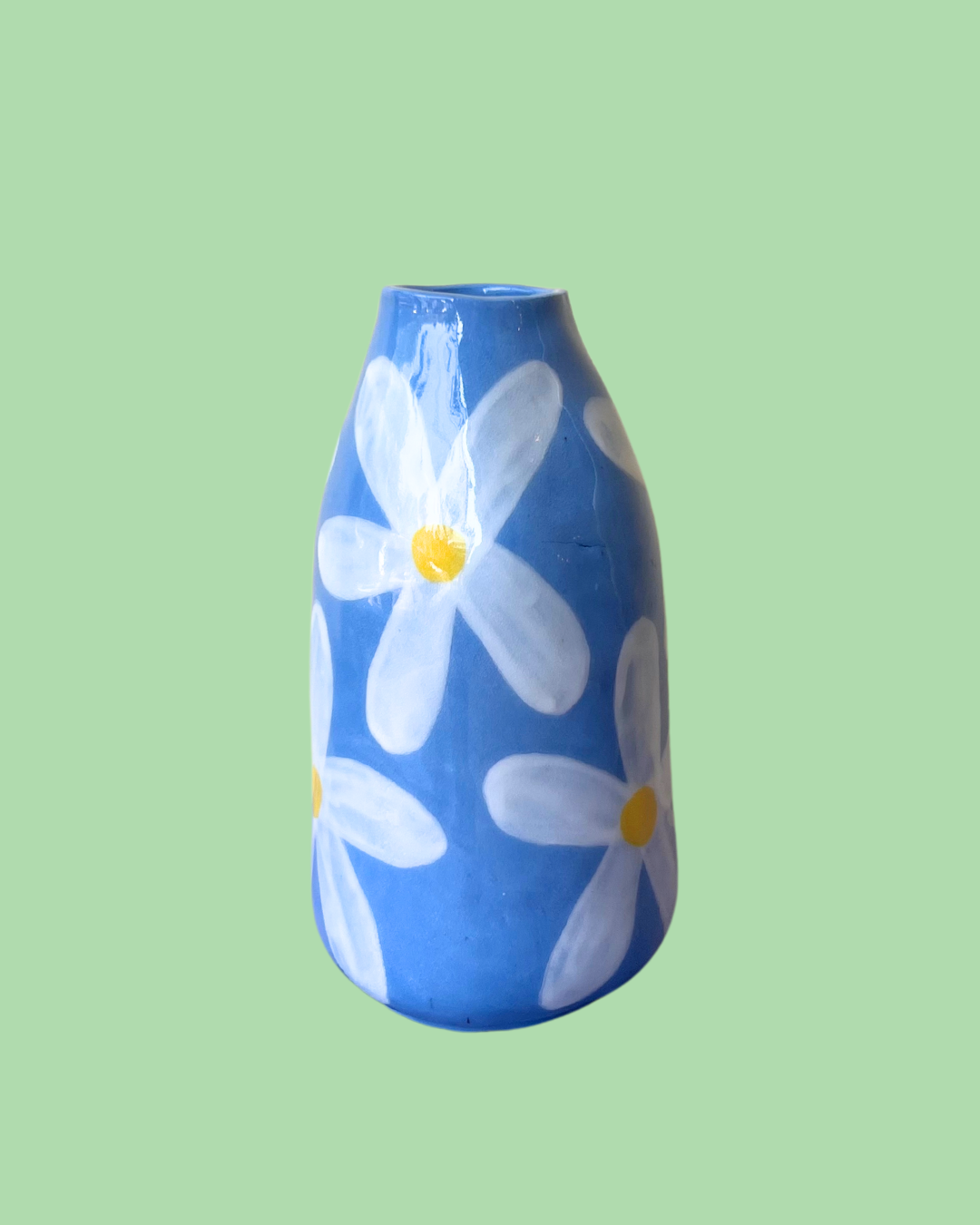 Large Hand-painted Ceramic Vases