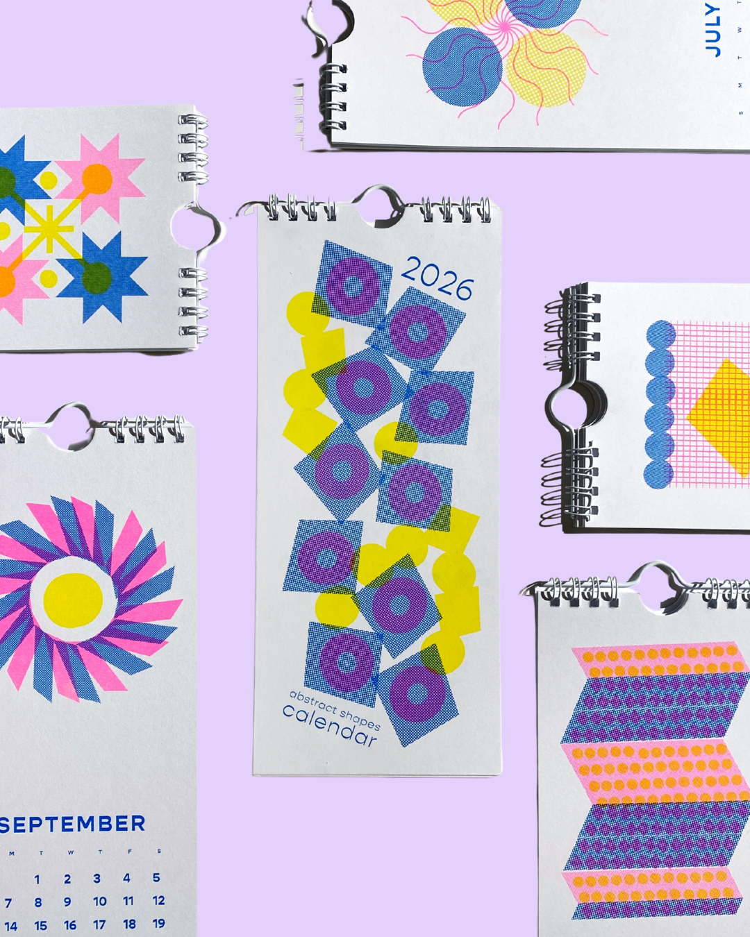 2026 Abstract Shapes Wall Calendar