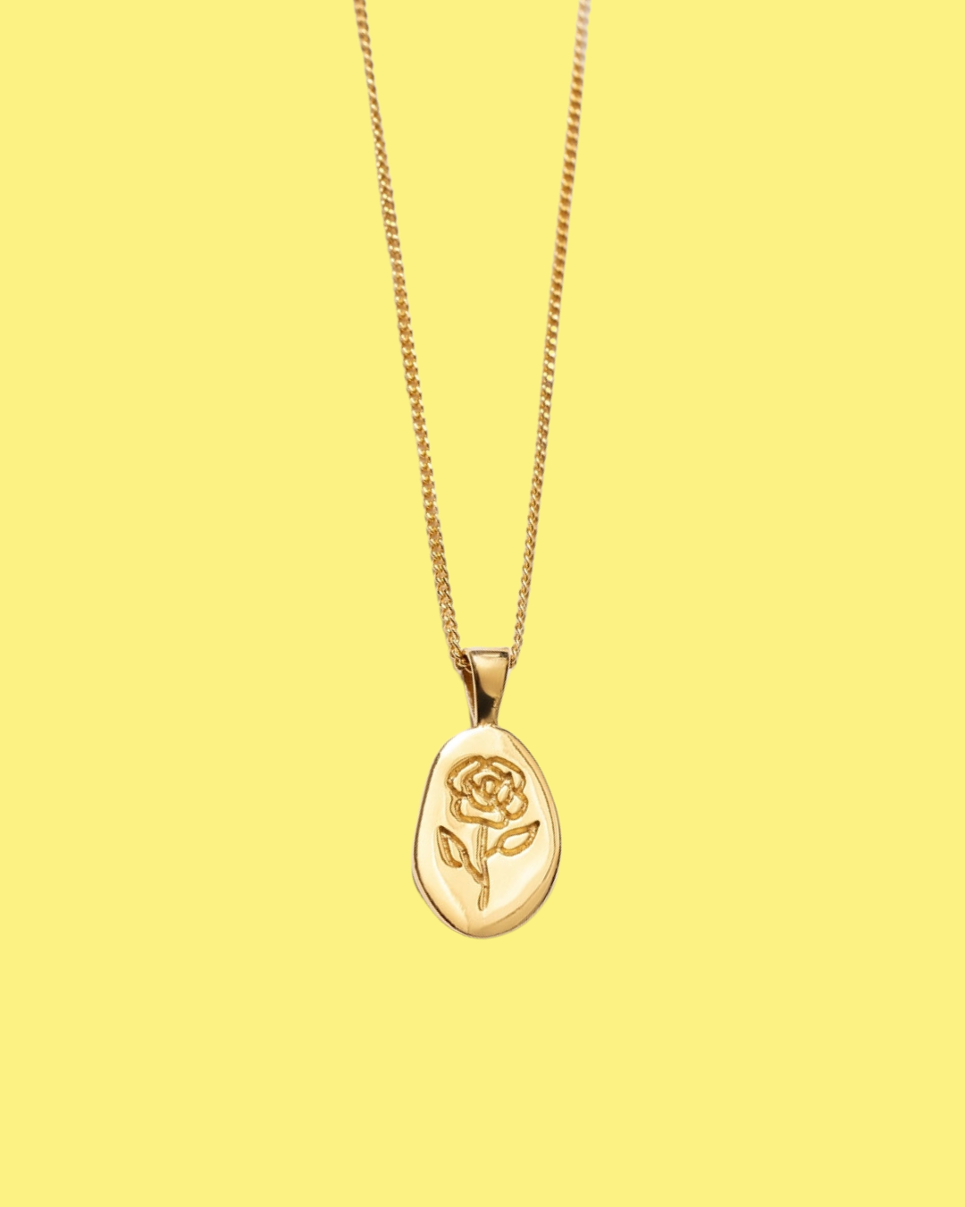 Rose Necklace (gold or silver)