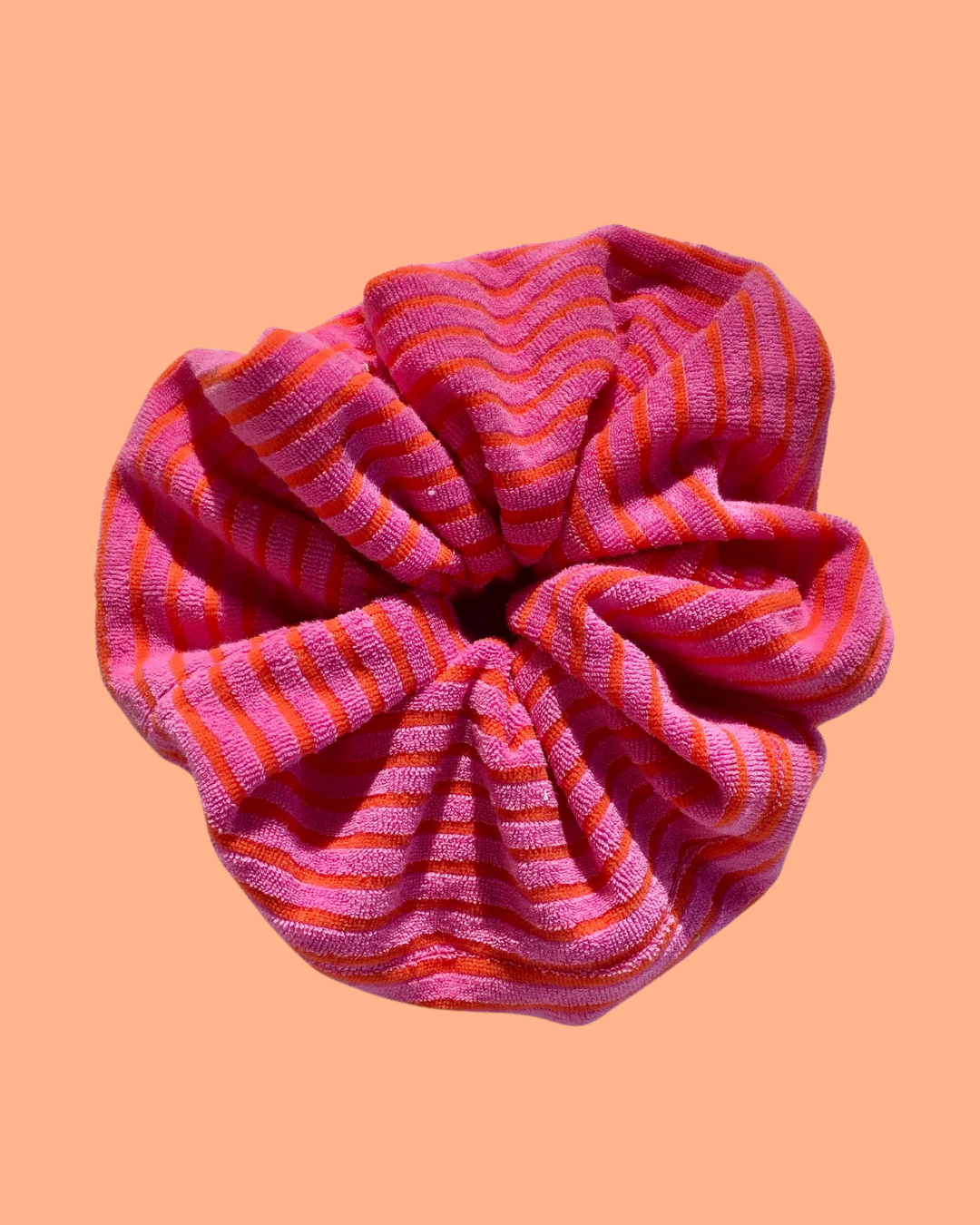 Toweling Stripe Scrunchie