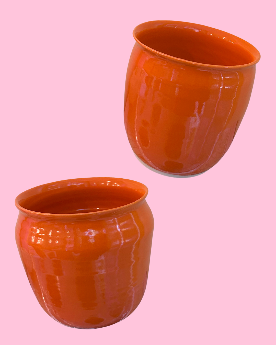 Orange Ceramic Vase