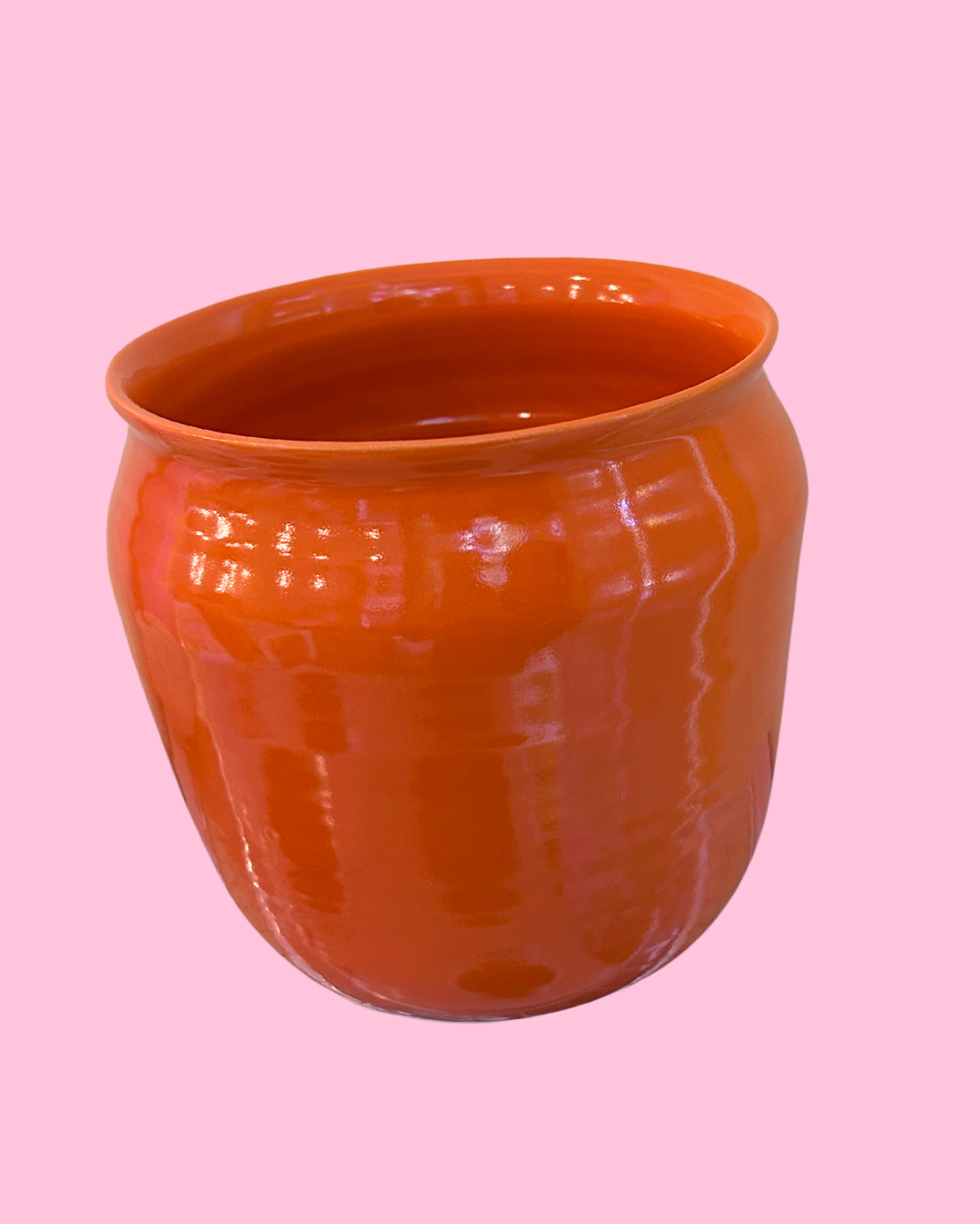 Orange Ceramic Vase