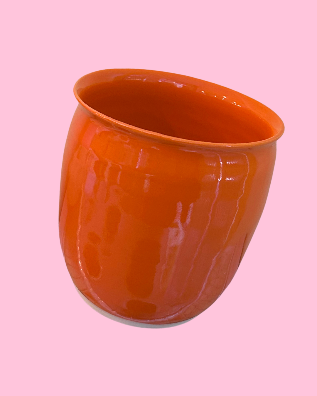 Orange Ceramic Vase