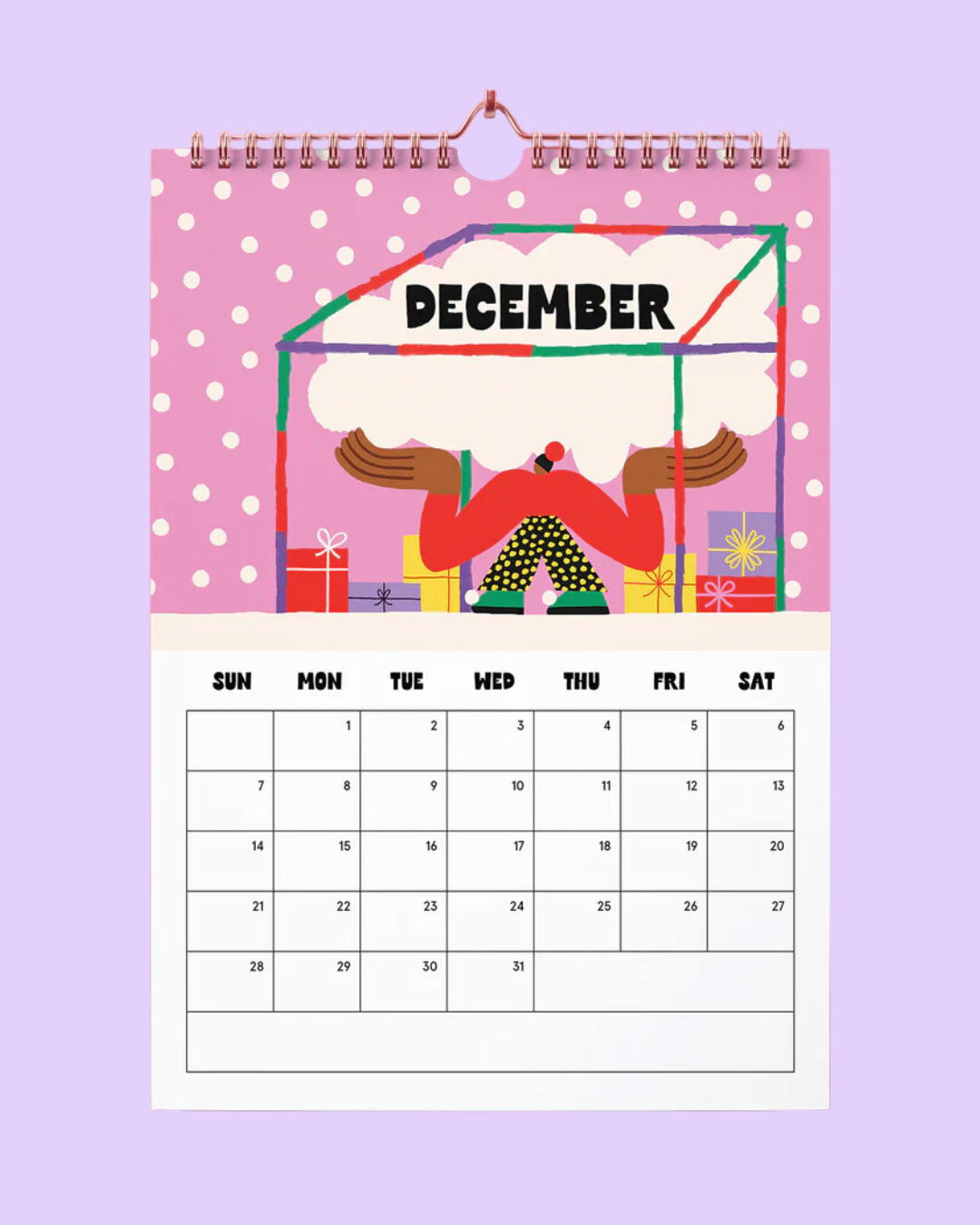 2025 Calendar Colourful Designs