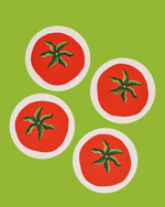 Tomato Coasters | Set of Four