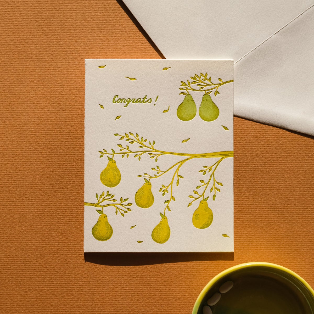 Congrats Pears Wedding Greeting Card