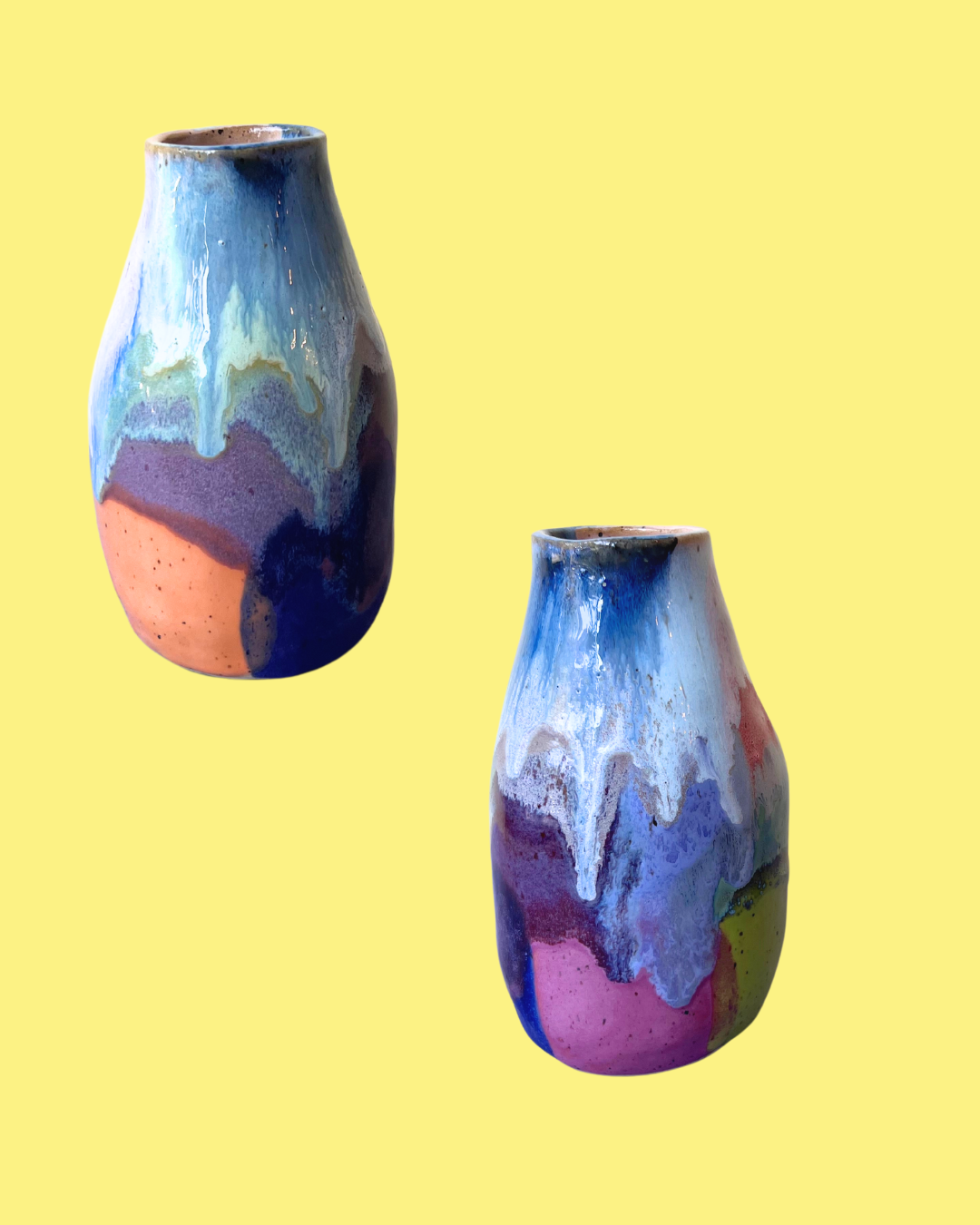 Medium Hand-painted Ceramic Vases