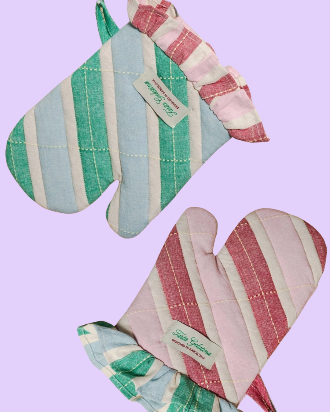 Ruffled Oven Mitt