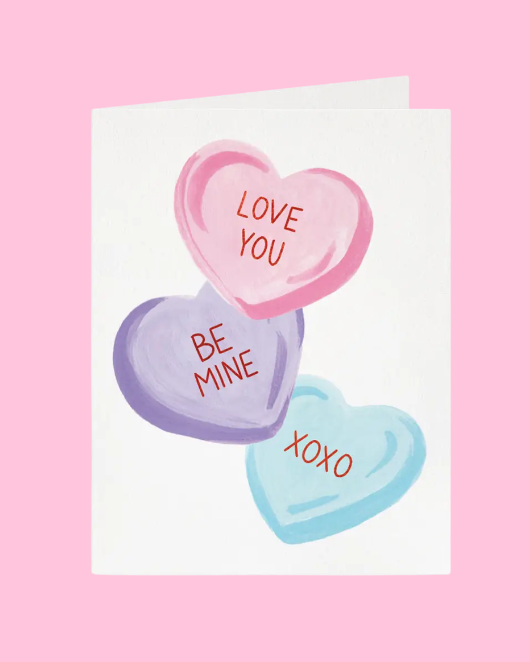 Candy Hearts Card