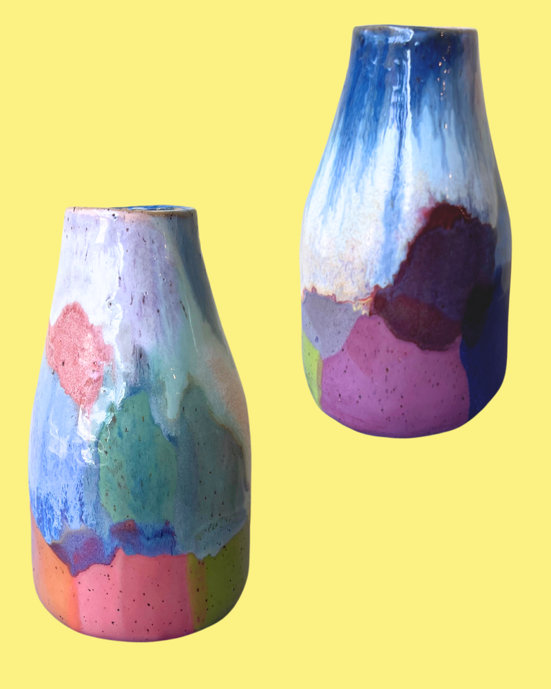 Large Hand-painted Ceramic Vases