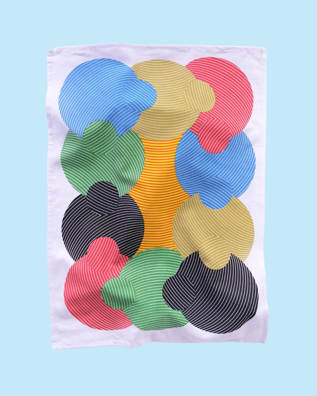 Colourful Shapes Tea Towel