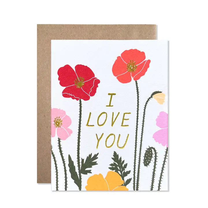 Love You Poppies Card