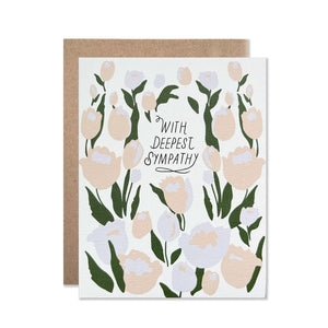 With Deepest Sympathy Tulip Card