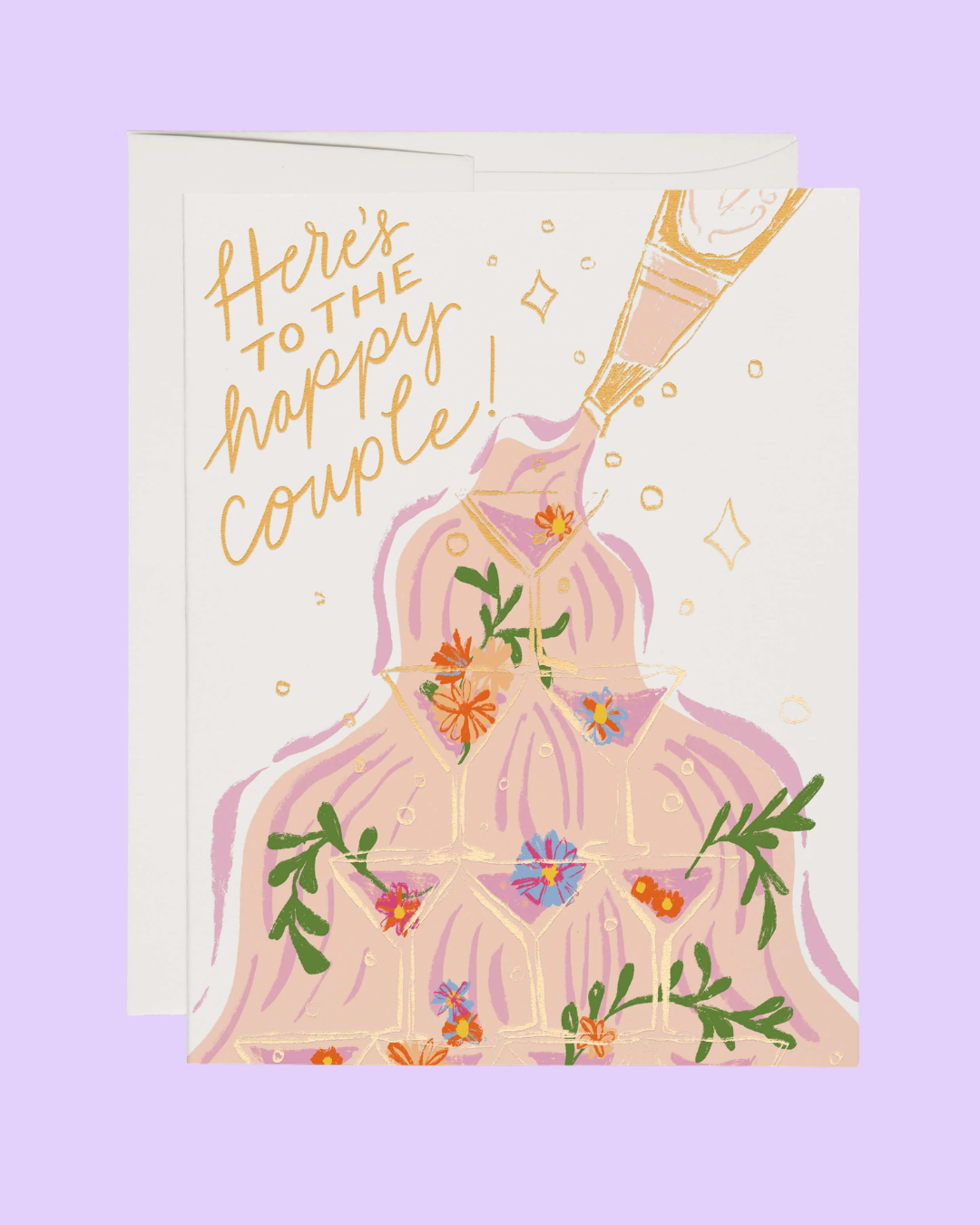 Champagne Fountain Card