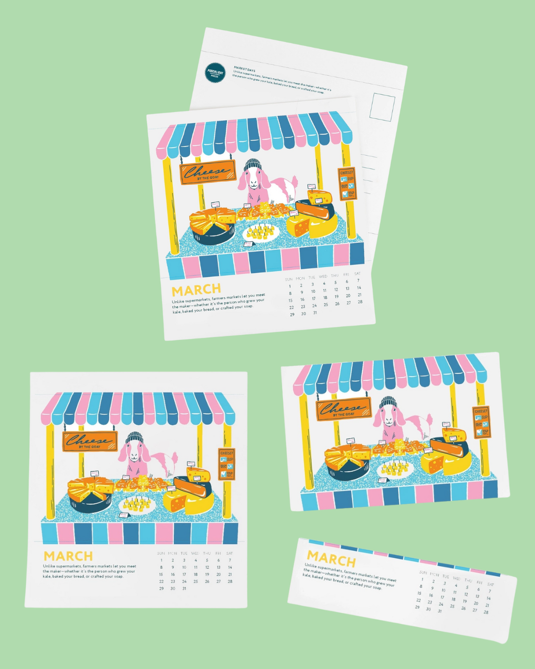 2026 Market Days Desk Calendar