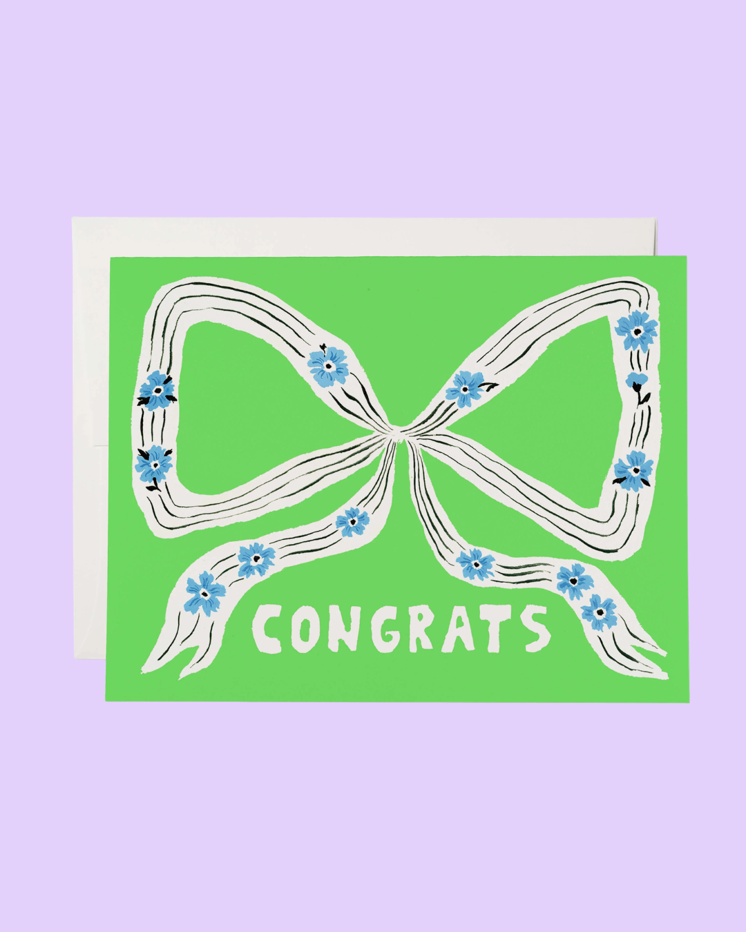 Congrats Bow Card