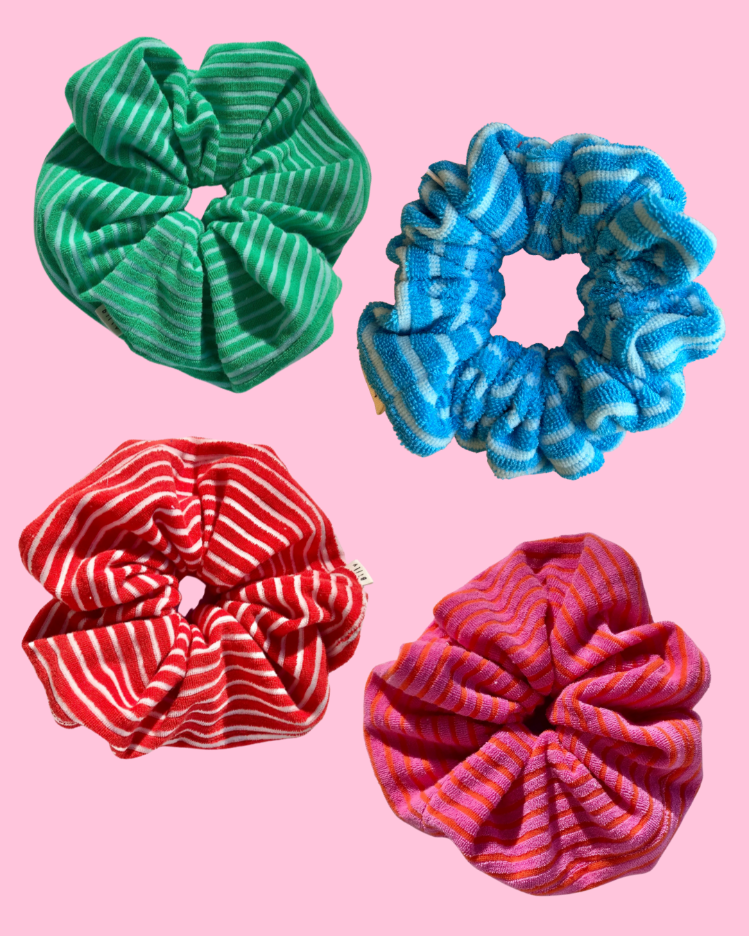 Toweling Stripe Scrunchie