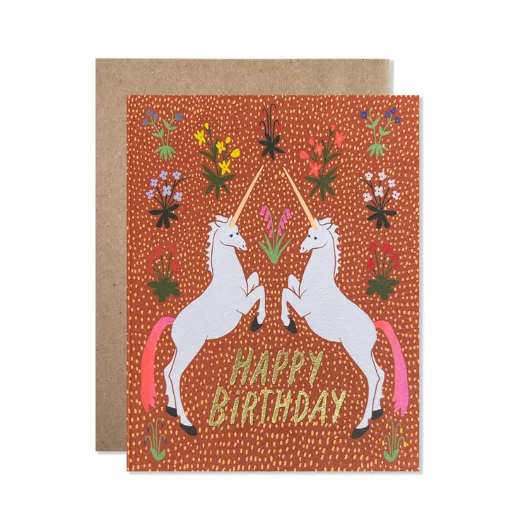 Happy Birthday Unicorns Card