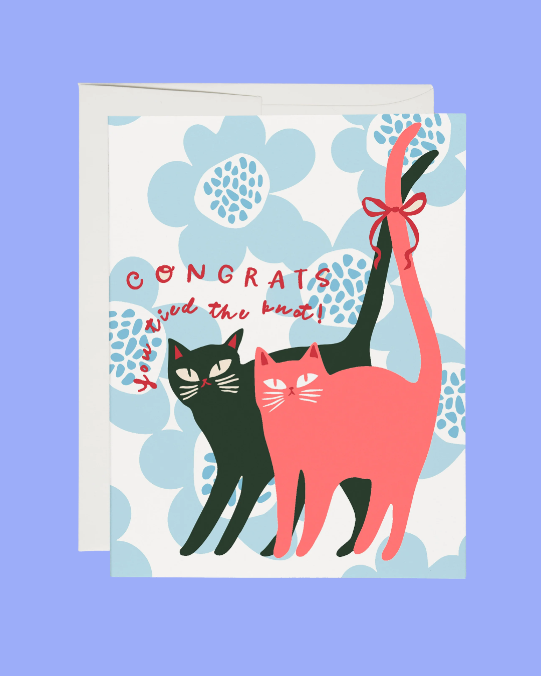 Tied the Knot Cats Card