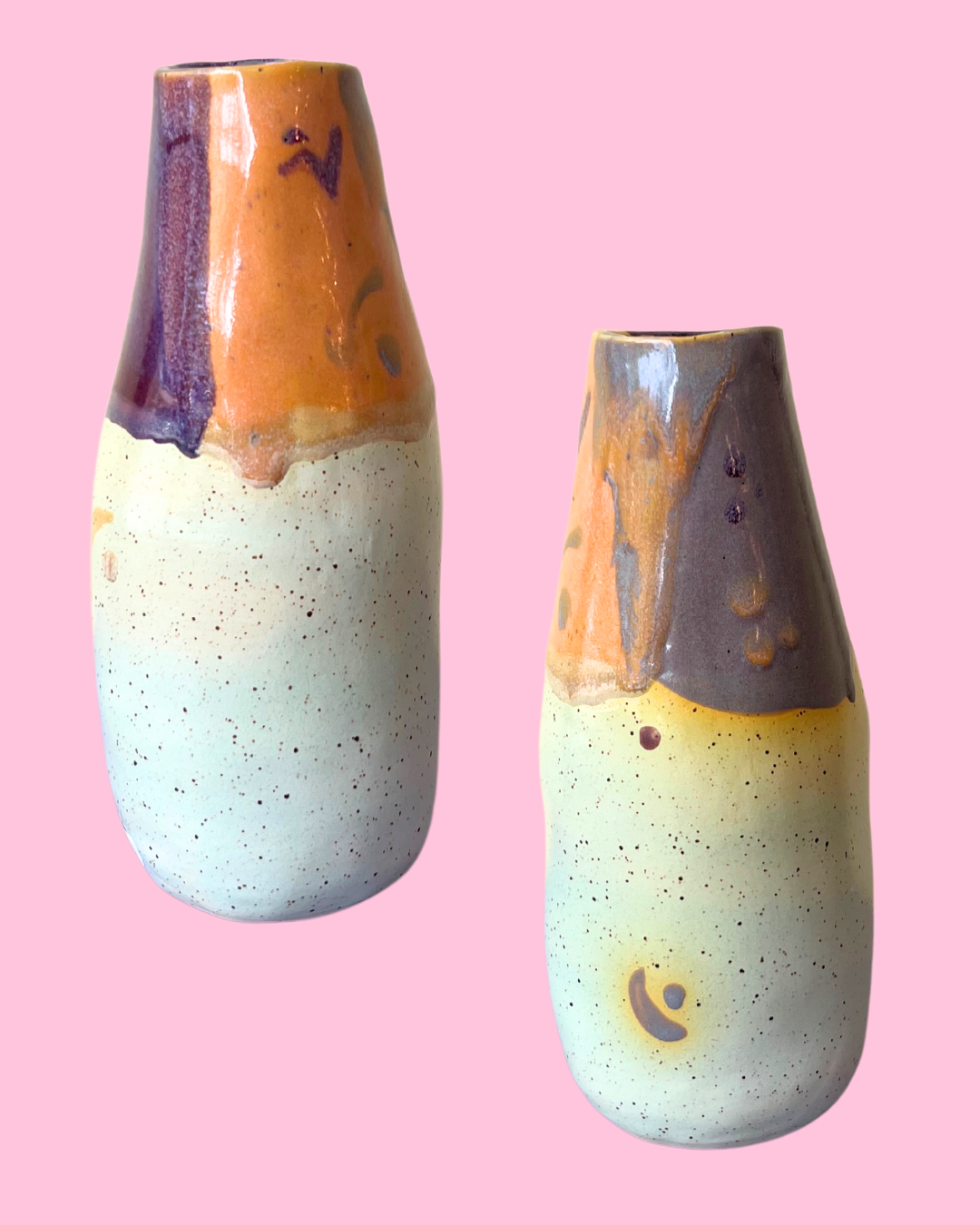 Large Hand-painted Ceramic Vases