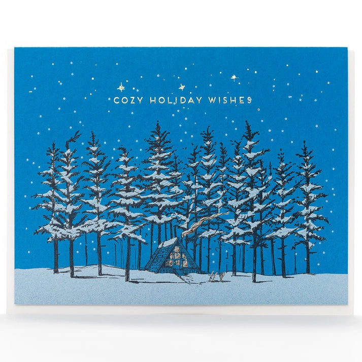 Cozy A-Frame Holiday Card
