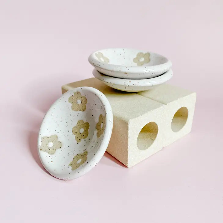 Mini Flower Ceramic Dish