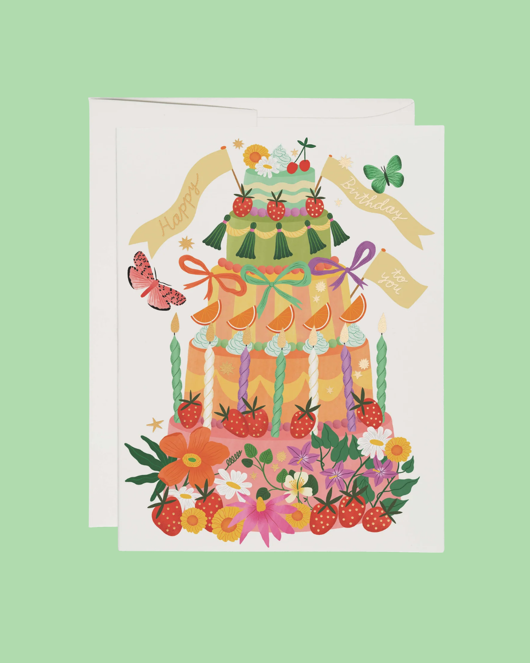 Whimsical Cake Card