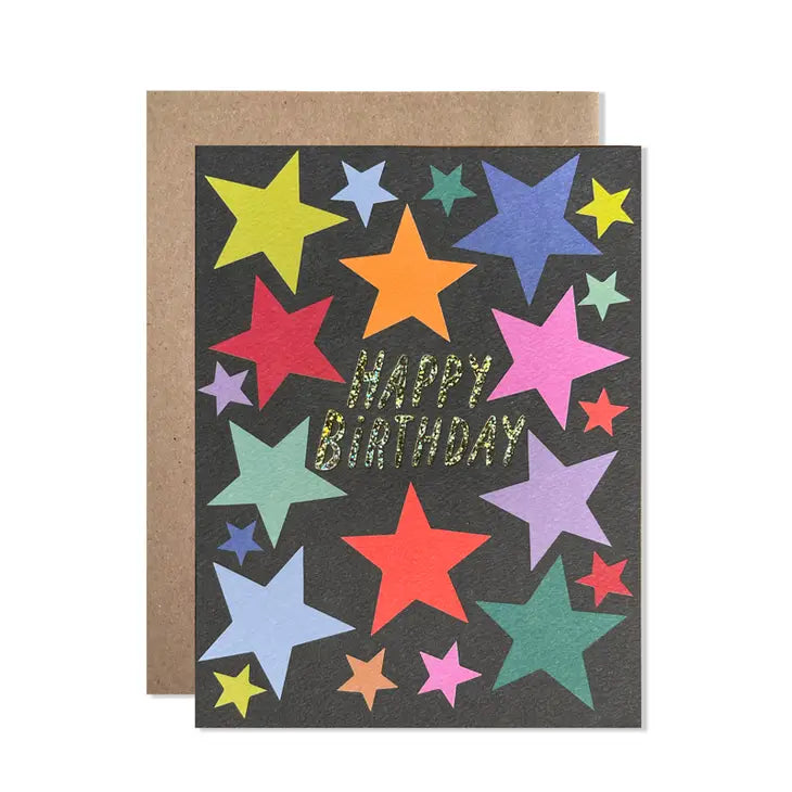 
            
                Load image into Gallery viewer, Happy Birthday Stars Card
            
        