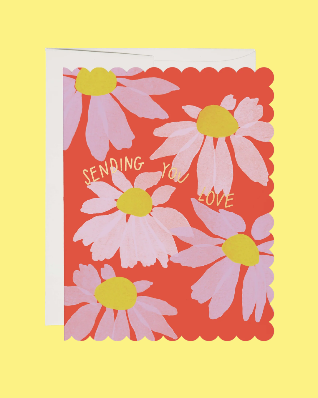 Scalloped Coneflower Card