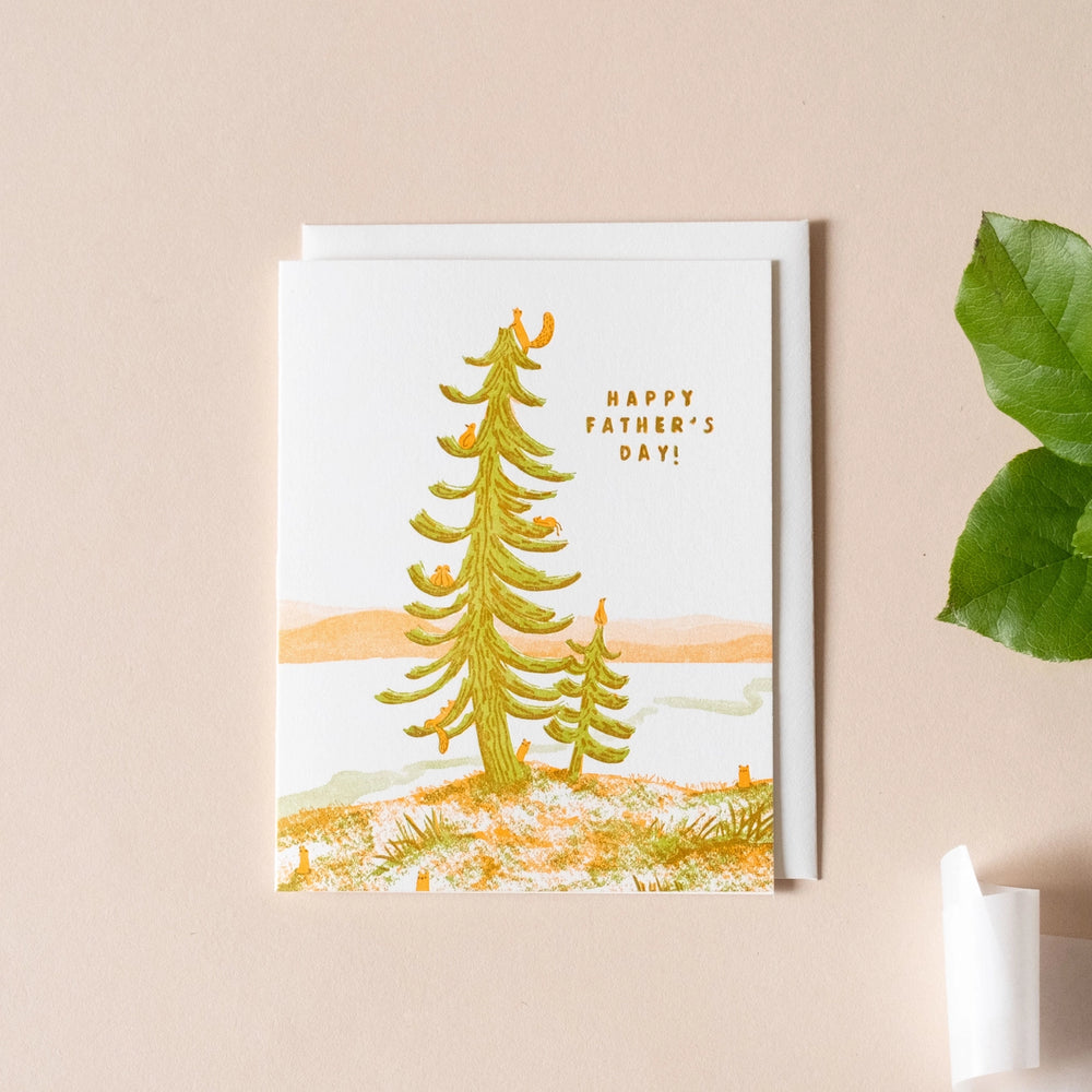 Fathers Day Tree Greeting Card