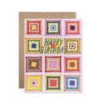Crochet Quilt Birthday Card