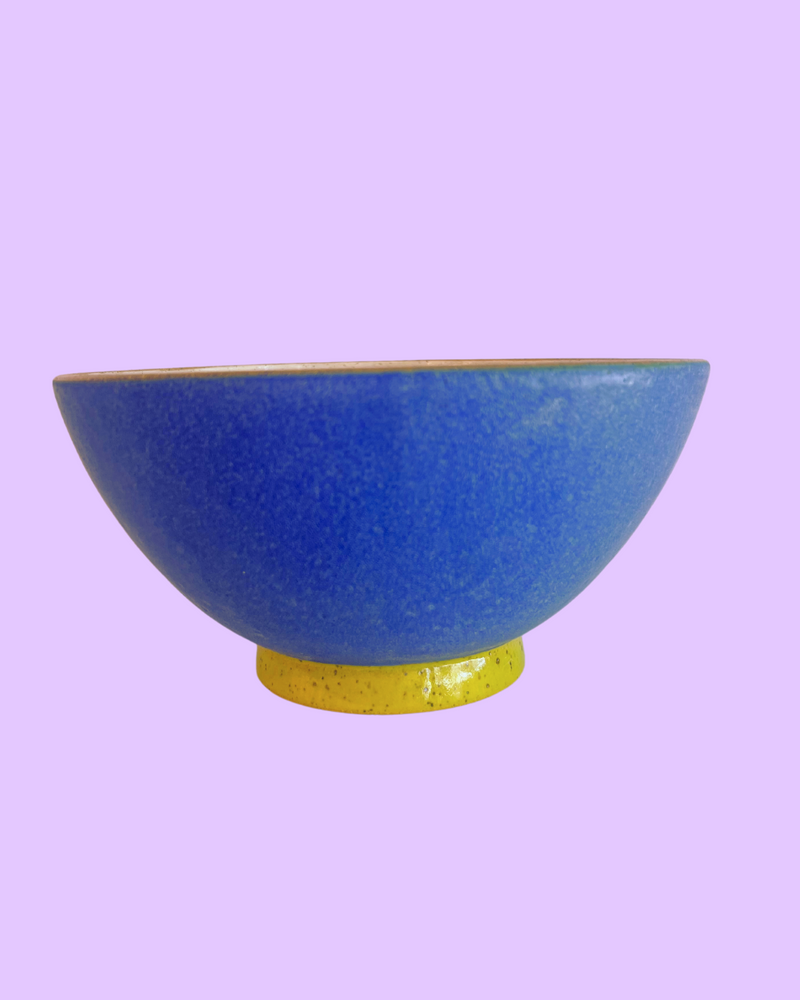 Large Colourful Two Toned Ceramic Bowls