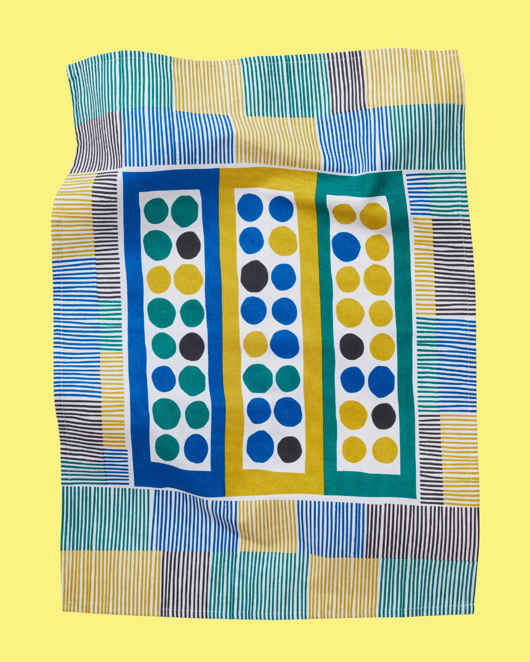 Colourful Shapes Tea Towel