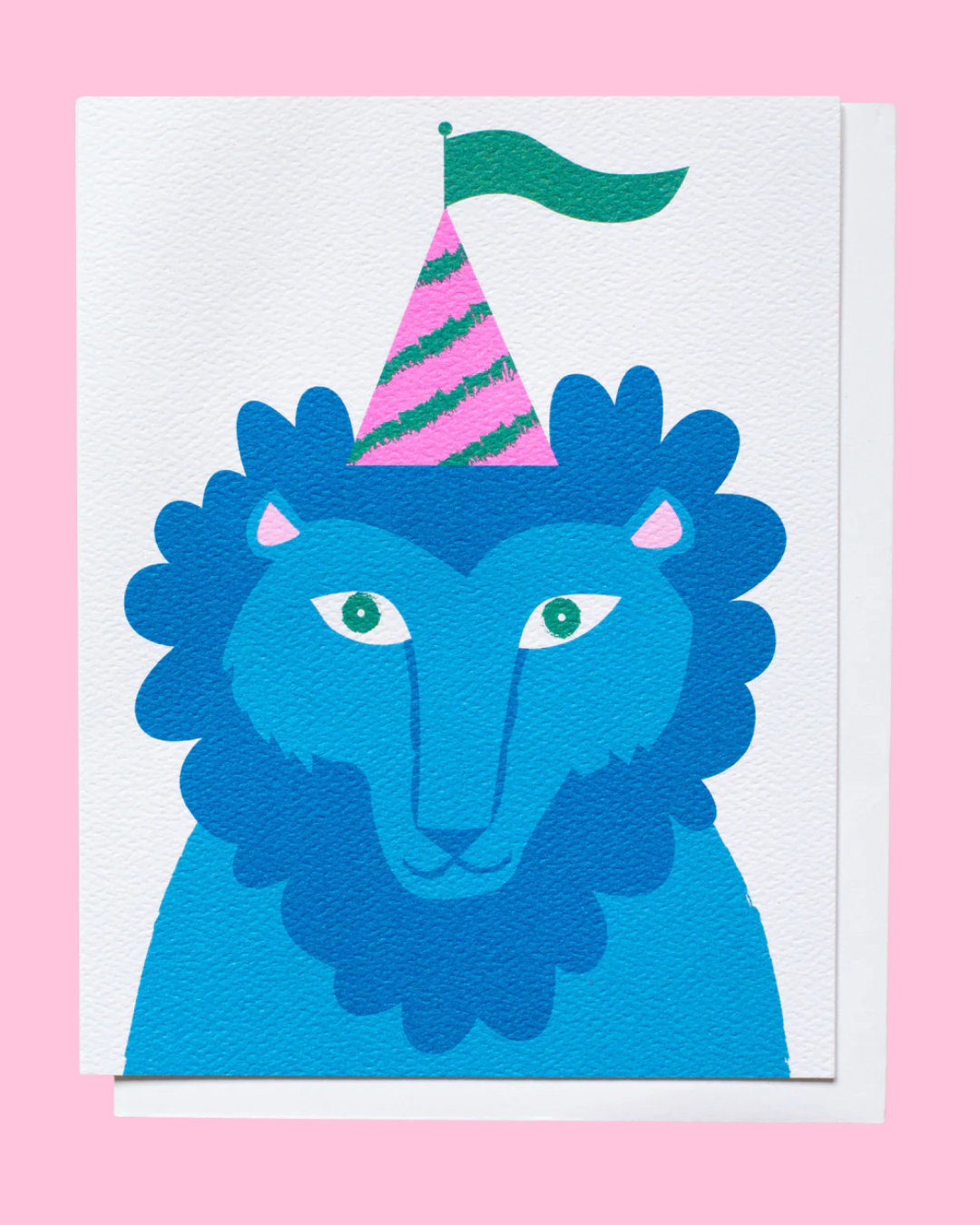 Blue Lion Birthday Card