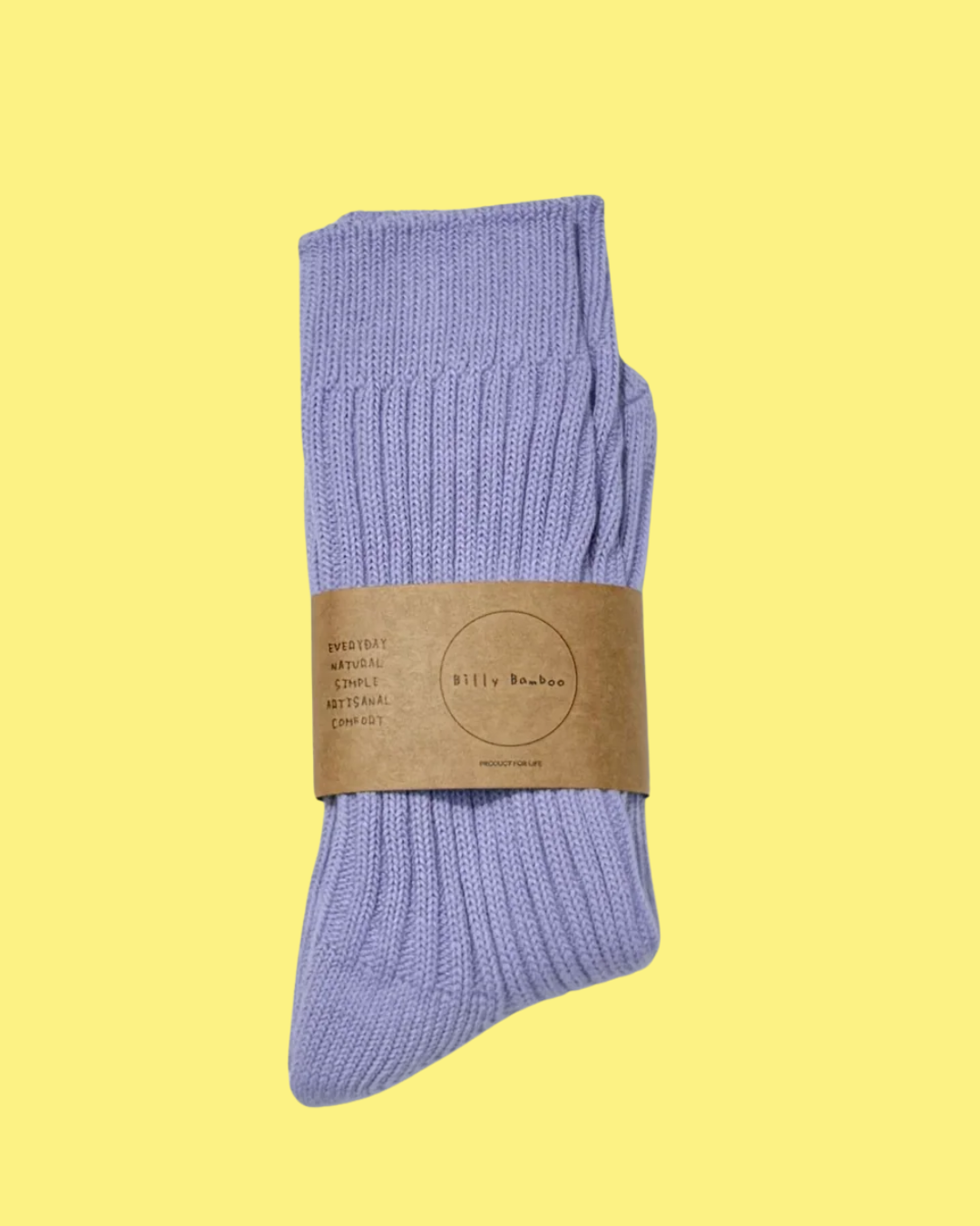 Ribbed Cotton High Socks