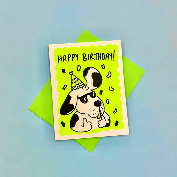 Cool Dog Birthday Card