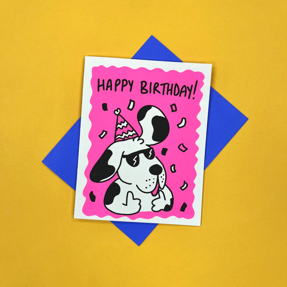 Cool Dog Birthday Card