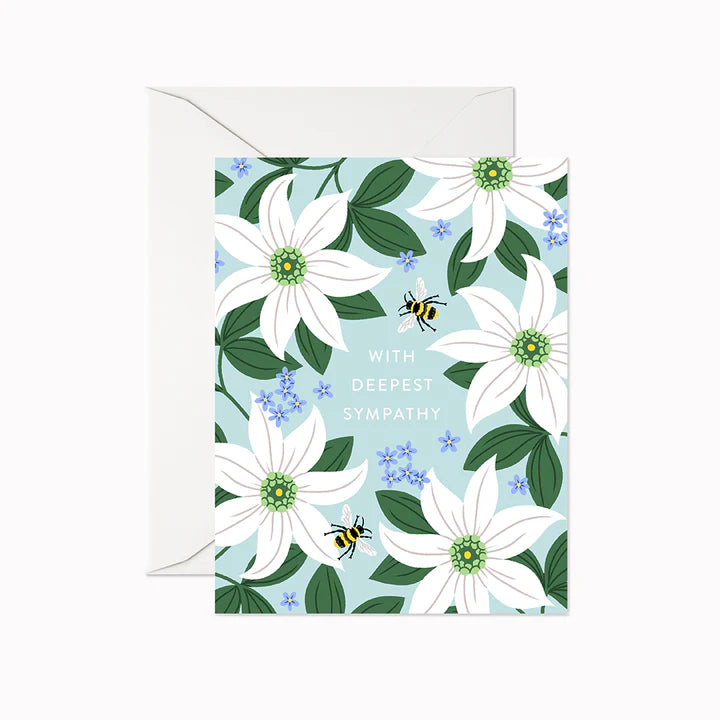 
            
                Load image into Gallery viewer, Deepest Sympathy Clematis Card
            
        