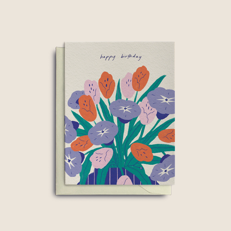 Fleurs Birthday Card