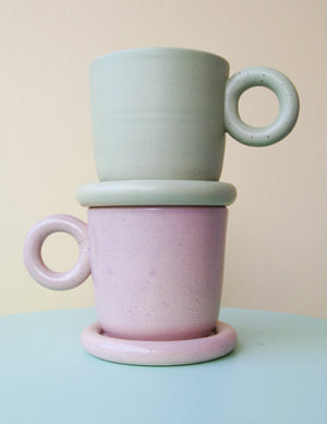 
            
                Load image into Gallery viewer, Espresso Mug + Saucer
            
        