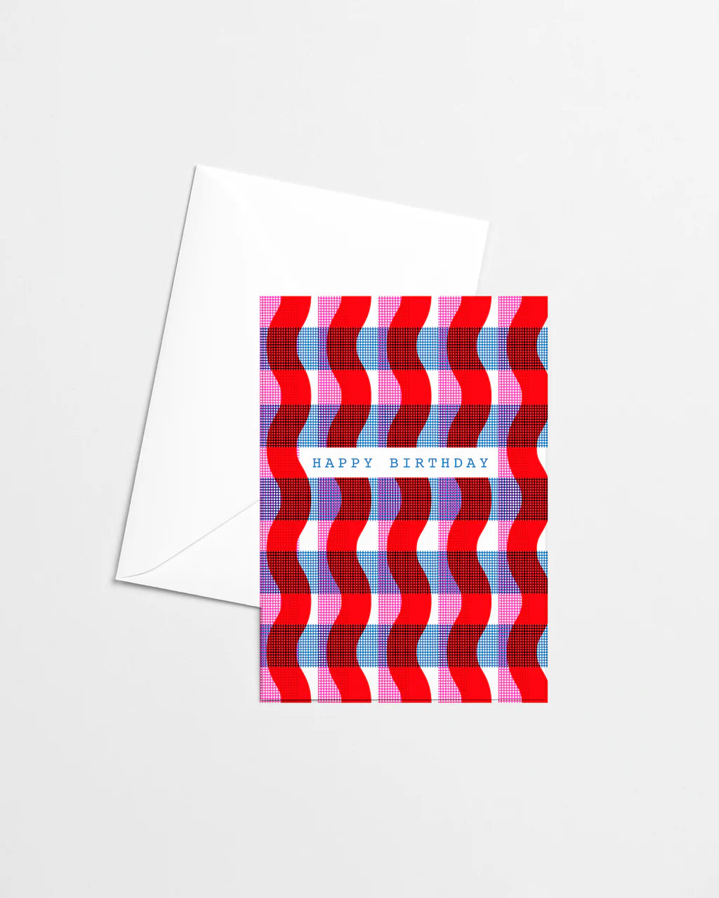 Red Gingham Birthday Card