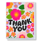 Groovy Floral Thank you Card