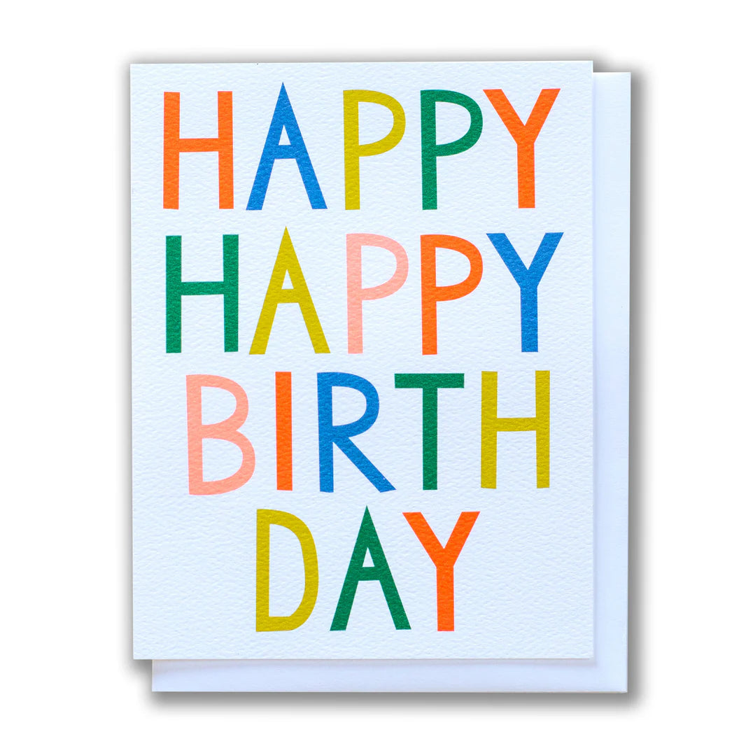 Happy Happy Birthday Card