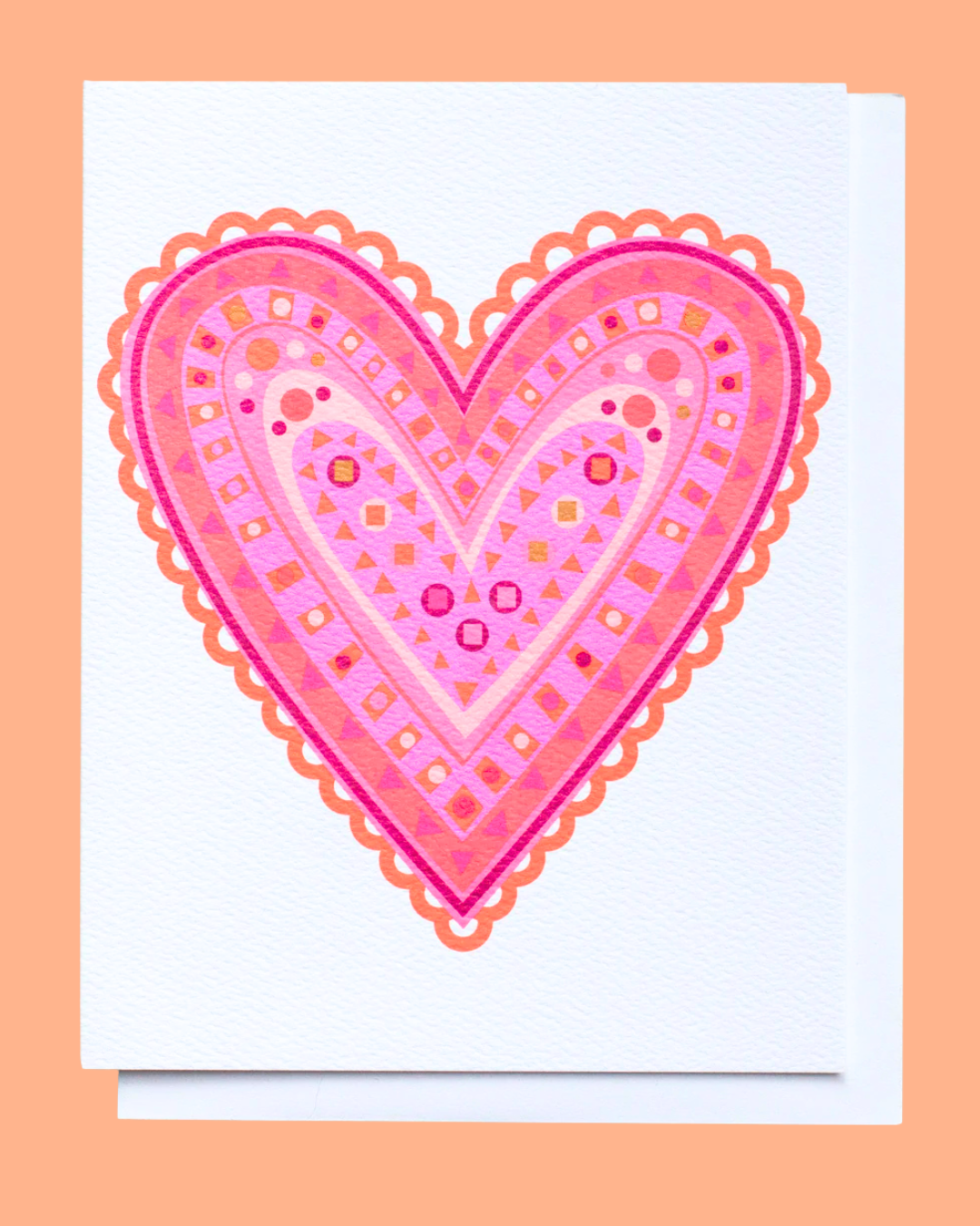 Embroidery Heart Card