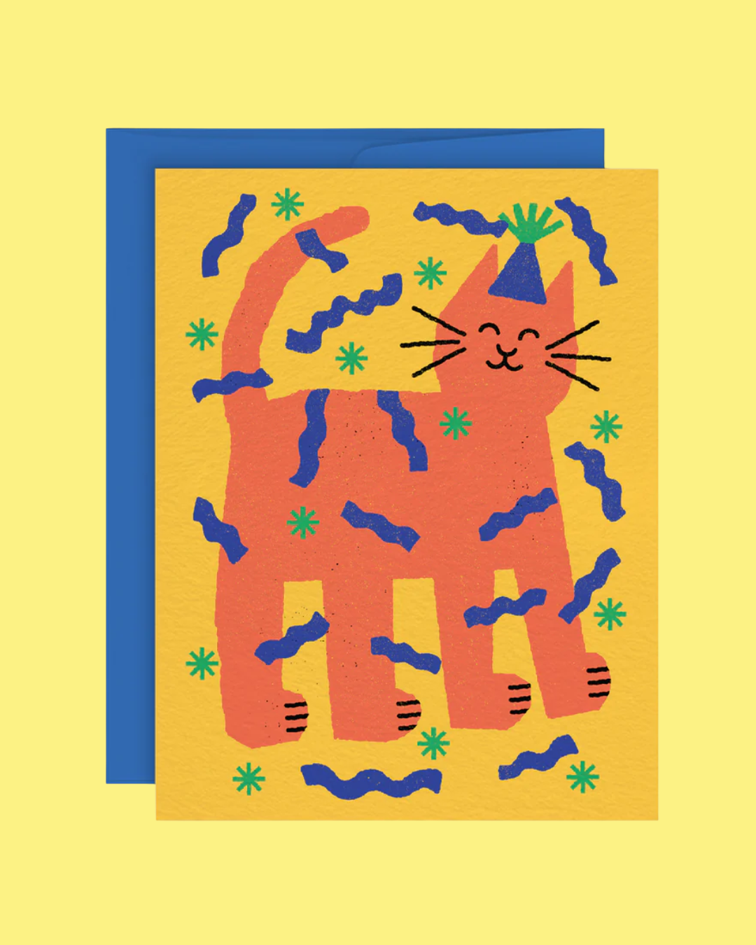 Orange Cat Celebration Card