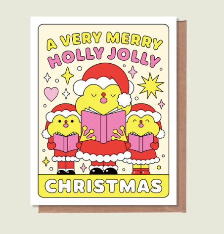 A Very Merry Jolly Christmas Greeting Card